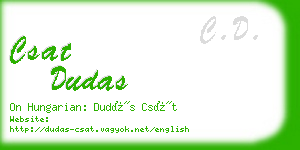 csat dudas business card